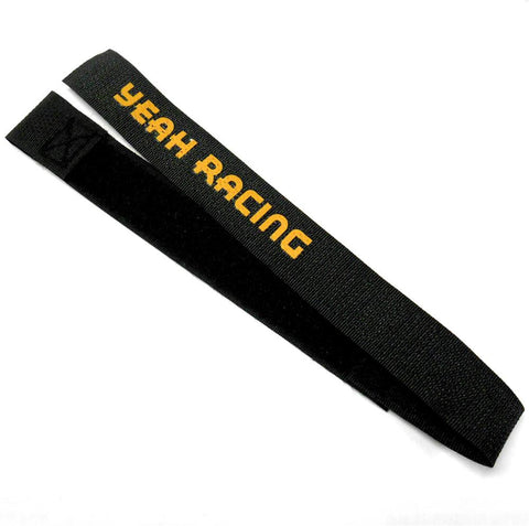 BT-0014 Yeah Racing LiPo & Sub-C Battery self-adhesive / hook and loop Strap Black 175mm Long