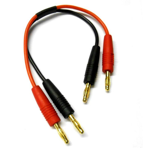 C4025-15 4mm 4.0mm Banana Bullet Plug Connectors Male Extension Cable 15cm Long