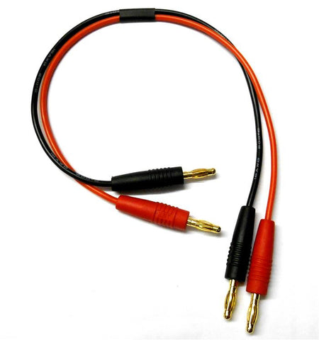 C4025-30 4mm 4.0mm Banana Bullet Plug Connectors Male Extension Cable 30cm Long