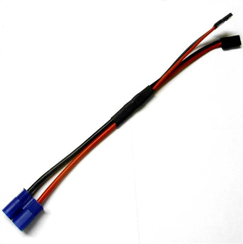 C7022 EC3 Male Plug to 2 JR Male Plugs Connector Battery Conversion Cable RC