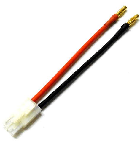 C8034 Large 7.2v Tamiya To Two 4mm 4.0mm Male Connector RC Adapter Convertor