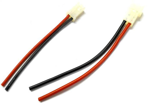 C9012 RC Male & Female AMP Plug Battery Connector Cable with 16AWG 10cm Wire