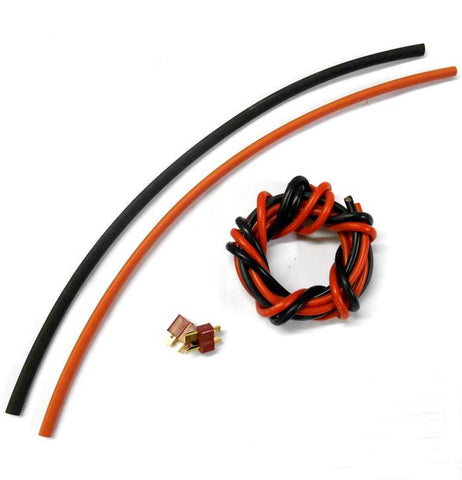 CL1A T-Plug Male Female 5mm Heatshrink + 12AWG Black Red 50cm Battery Repair x 1