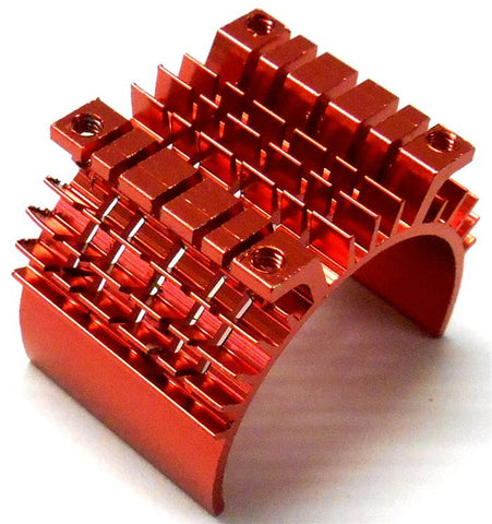 540 550 RC EP Motor Alloy Vented Heatsink Red Top