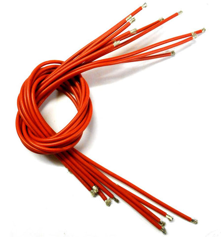 C1307-14 14AWG 14 AWG Silicone Wire 50cm 500mm Red 3.5mm Thick x 10