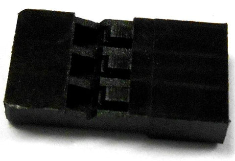 RC 3 Pin JR Hitec Servo Connector Male Plug Housing Black x 10 - No Pins