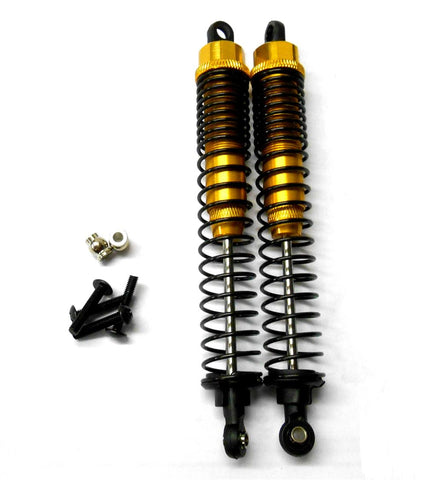 F180007Y 1/10 Scale Off Road Truck RC Alloy Shock Absorber Damper 2 Yellow 120mm