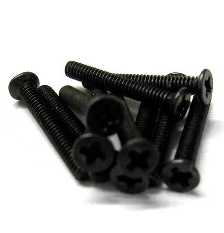 GB214 M2 x 14mm 2 x 14 Black Cross Pan Head Recessed Screw x 10 Metric Thread