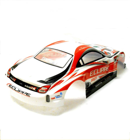 H003R 1/10 Scale Drift Body Shell RC Red with Spoiler