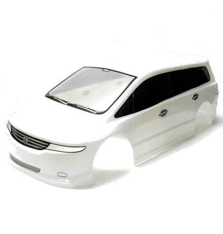 H027W 1/10 Scale Drift On Road Touring Body Cover Shell RC White 190mm Wide