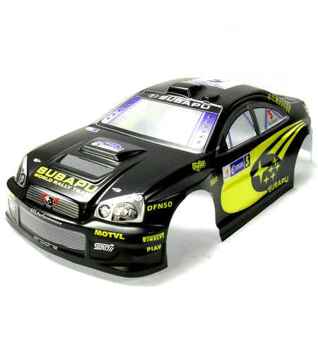 H6868-4 1.10 Scale Drift On Road Touring Body Cover Shell RC Black 190mm.