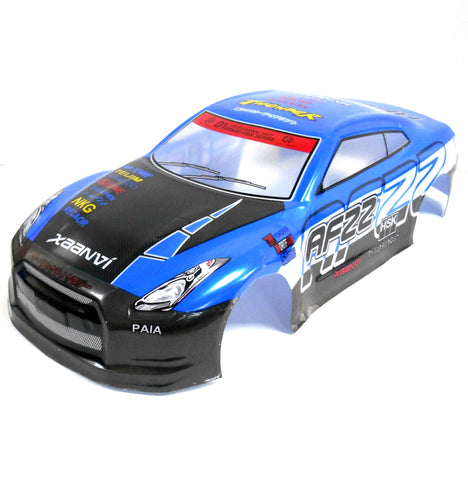 JLR46 1/10 Scale Drift On Road Touring Car Body Cover Shell RC Blue