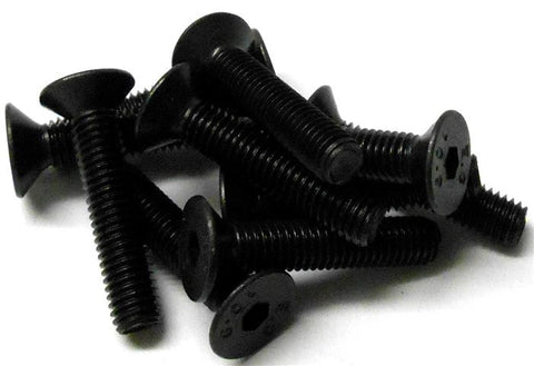 L1032 M5 x 30mm 5 x 30 Metric Black Socket Hex Head Countersunk Screw x 10