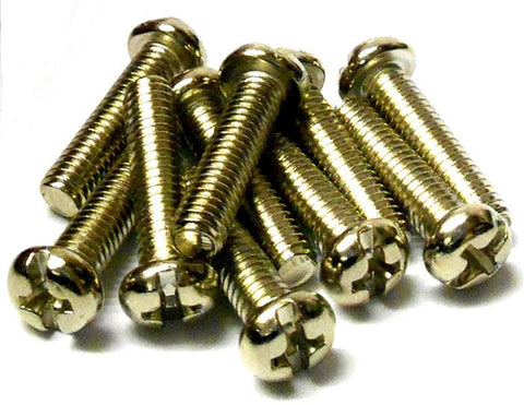 L1051 M4 x 8mm 4 x 8 Metric Silver Cross Pan Head Screw x 10