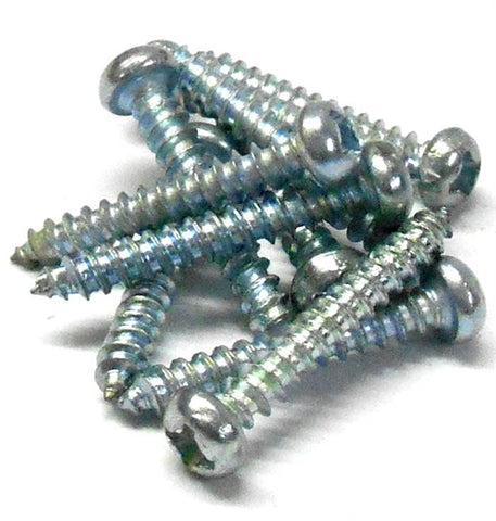 L1092 M3 x 20mm 3 x 20 Self Tapping Silver Cross Pan Head Screw x 10