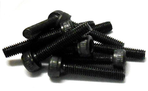 L1107 M3 x 25mm 3 x 25 Metric Black Socket Hex Head Cap Screw x 10