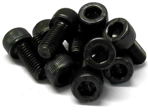 L1114 M4 x 22mm 4 x 22 Metric Black Socket Hex Head Cap Screw x 10