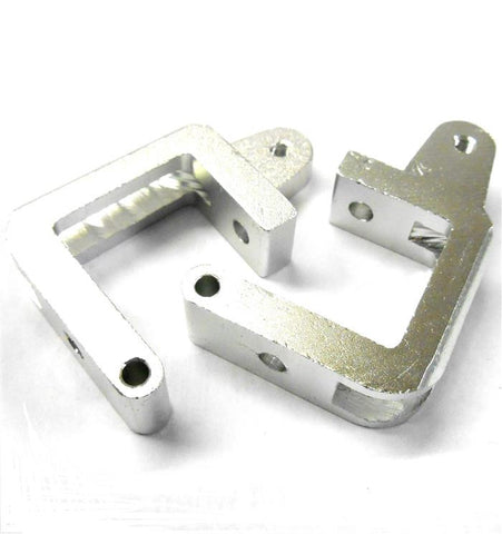 L11158 1/10 Scale C Hub Holder Carrier Arms Left / Right Silver Alloy Set