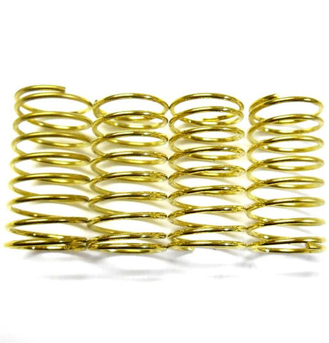 L11242 1/10 Scale Shock Absorber Spring 30mm Long x 16mm Diameter Gold x 4
