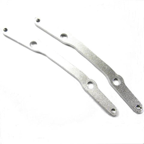 L11266 1/10 Scale RC Servo Saver Post Linkage Arm Silver Metal x 2 98mm Alloy