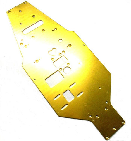 L11271 1/10 Scale Upper Plate GP Nitro Chassis Gold 320mm Long 130mm Wide
