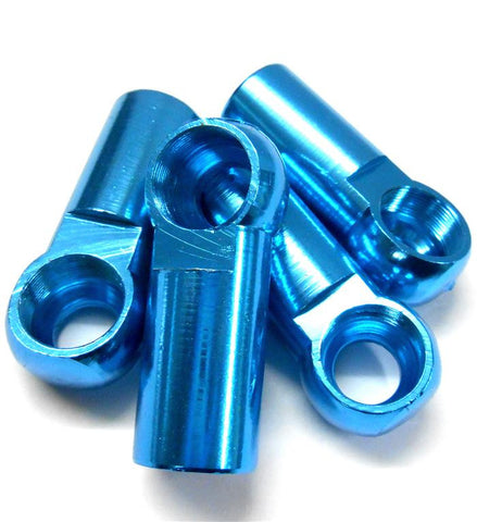 L11274 1/5 Scale RC Track Rod Ends Light Blue x 4 39mm Track Rods M8