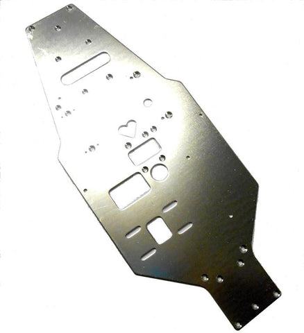 L11308 1/10 Scale Upper Plate Chassis Silver 319mm Long 130mm Wide