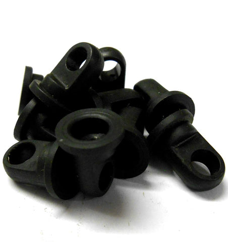 L11311 1/10 Scale Push On Track Rod End Cap x 10 Black Plastic 5.5mm ID