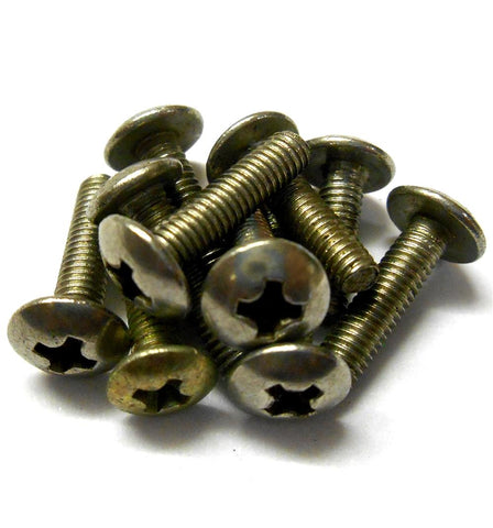 L11340 M3 3mm x 12mm Long Button Screw Metric Silver Steel x 10