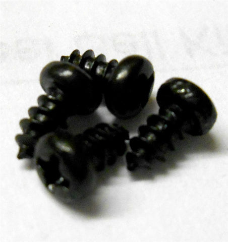 L11347 M2.5 2.5mm x 4mm Long Button Screw Self Tapping Cross Head Black x 4