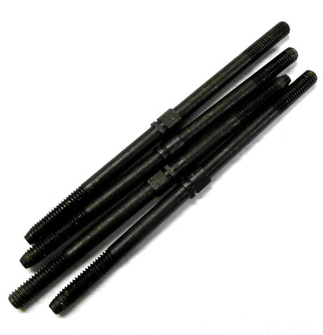 L11377 1/10 Scale Steel RC Center Track Rod x 4 Custom Build 4mm x 80mm Black