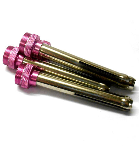 L11415 Glow Starter Barrel Column Silver Pink x 4 84mm x 18mm