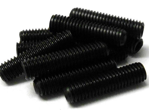 L1316 M4 x 16mm 4 x 16 Black Grub Screws x 10 2mm Hex Head