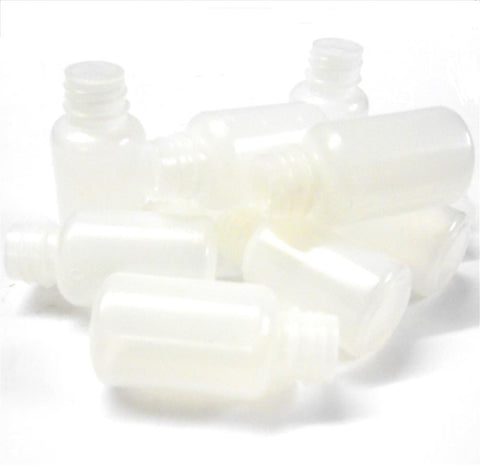 L19997 Fuel Refill Bottle x 10 White - Clear Small 30ml Bottle - NO CAPs