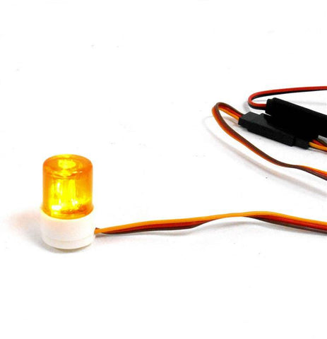 LY503B 1/10 Body Shell Direct Roof Mount RC Police Light Alarm Yellow Amber