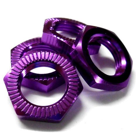 N10168 1/8 M17 17mm Wheel Nut Alloy Purple x 4 Fine 12mm Metric Thread 1mm 1.0mm