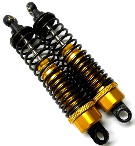 N106004Y 1/10 Scale Buggy Shock Absorber Alloy HSP 90mm Long Yellow 2