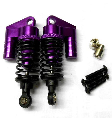 S102004P 02114 1/10 RC Alloy Oil Filled Shock Absorber Damper 2 Purple 55mm