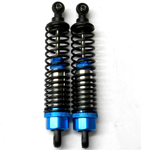 TH10004 1/10 Scale Off Road RC Shock Absorbers Dampers x 2 Blue Alloy 90mm