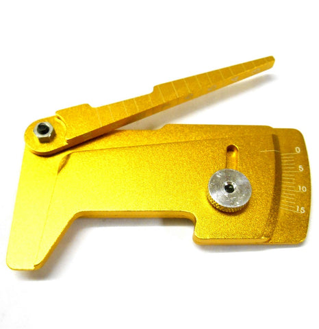 T10112 1/10 Scale RC Aluminium Alloy Camber Gauge x 1 Yellow