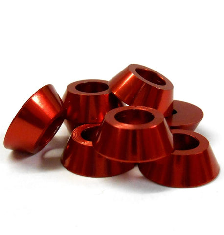 TD10101 M3 3mm Cup Head Washer Alloy Aluminium Red x 8