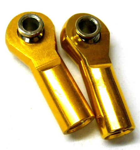 TD10042 06048 1/10 Alloy Pulling Arm Track Rods Ends x2 RC Gold Left / Right 4mm