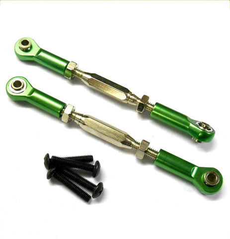 TD10203GR 1/10 Pulling Pull Steering Rods Upper Arms Linkage 2 Green 82-95mm