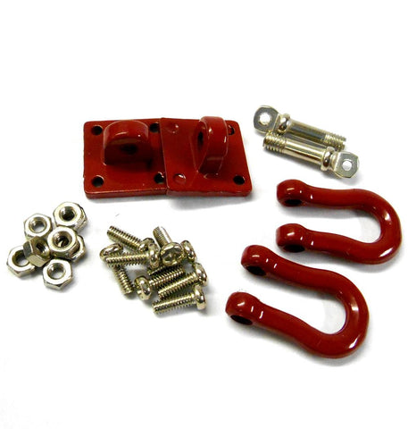 YA-0358 1/10 RC Rock Crawler Monster Truck Body Shell Heavy Duty Shackle Red