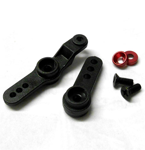 YA-0129RD Plastic Servo Horn Arm Single 1 / 2 Point 25T 25 Teeth Tooth Futaba JR