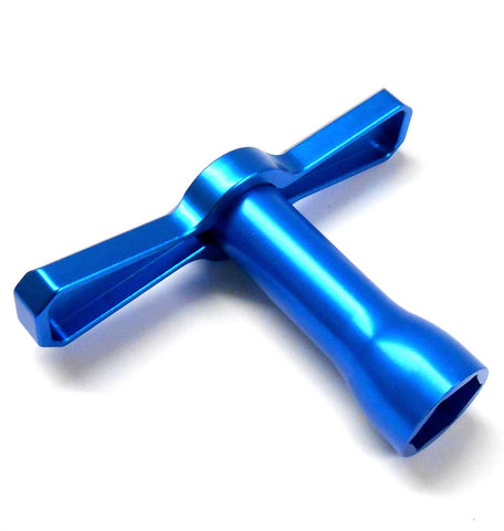 YT-0072BU 1/8 Scale Light Blue 17mm Wheel Nut Remover Wrench Alloy x 1