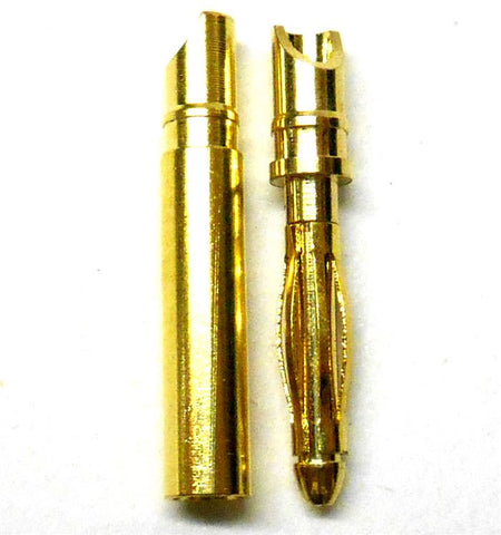 C0204 RC Connector 2mm 2.0mm Gold Plated Male and Female Bullet Banana x 1 Set