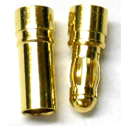 C0351 RC Connector 3.5mm Gold Plated Male and Female Bullet Banana x 1 Set