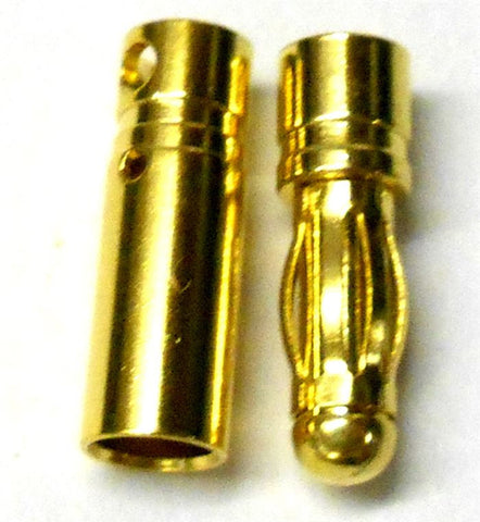 C0401 RC Connector 4mm 4.0mm Gold Plated Male and Female Bullet Banana x 1 Set