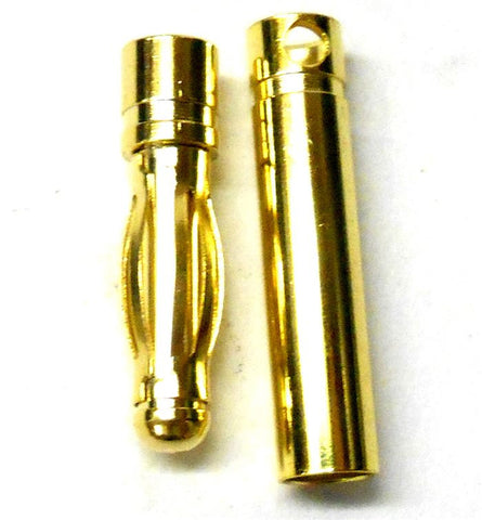 C0402 RC Connector 4mm 4.0mm Gold Plated Male and Female Bullet Banana x 1 Set